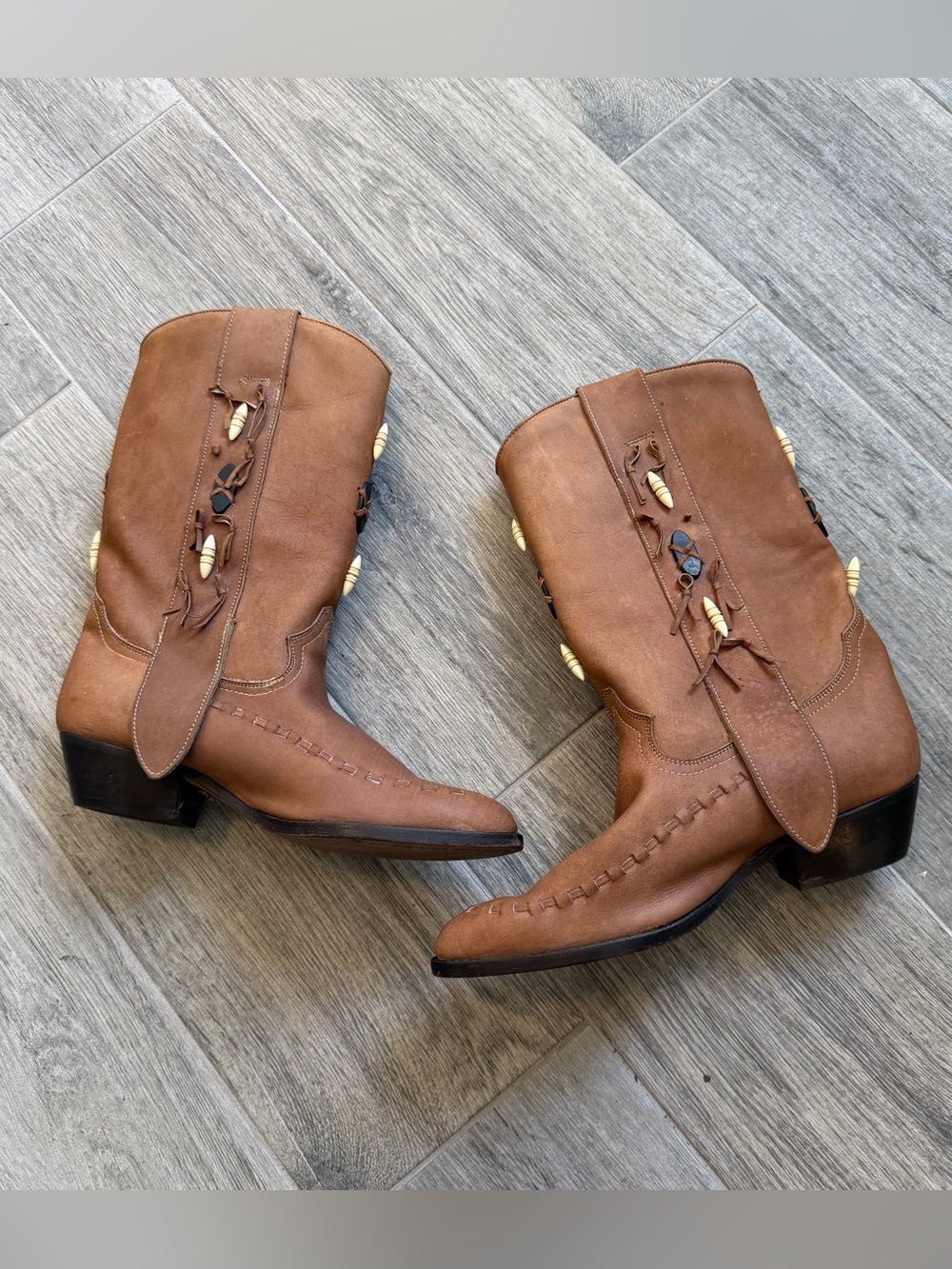 Dingo "Walk the Walk" Women's Leather Western Boots Size 8 M Line Dancing Cowboy